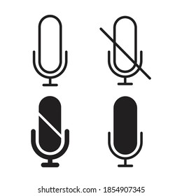 Microphone Icons. Microphone design vector illustration