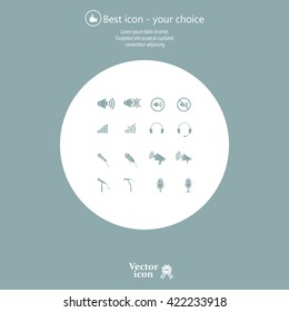 microphone icons set