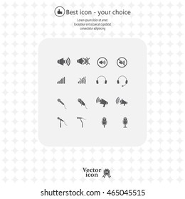 microphone icons set