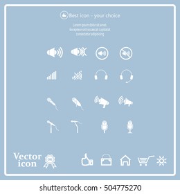 microphone icons set
