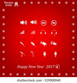 microphone icons set