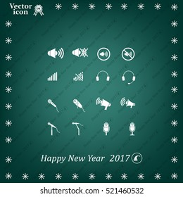 microphone icons set