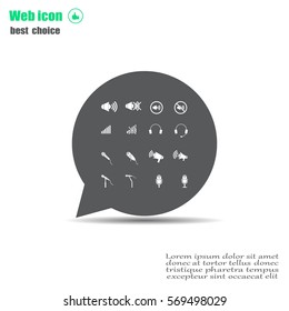 microphone icons set
