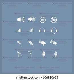 microphone icons set
