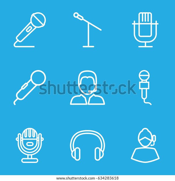 microphone and speaker stencils for visio