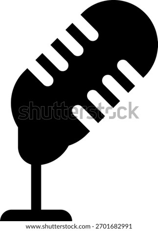 Microphone Icons set. Microphone sign, Mic, communications, radio, Podcast, microphone icon. Karaoke mic web and mobile app icons - Vector illustration symbol isolated on transparent background.