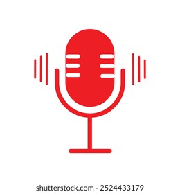 Conjunto de iconos de micrófono. Icono de micrófono variante. Micrófono de karaoke. Micrófono de podcast. Web e iconos móviles. Ilustración vectorial. EPS 10