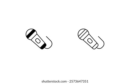 Microphone icons set vector stock illustration