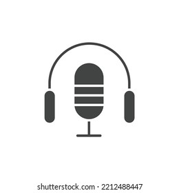 Symbol für Mikrofone, Vektorelemente für Infografik-Web