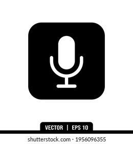 Mikrophone Symbole Vektorgrafik, Illustrations-Logo-Vorlage im trendigen Stil. Geeignet für viele Zwecke.