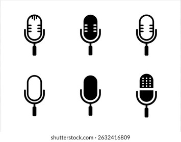 Microphone Icons vector illustration sign and symbols.