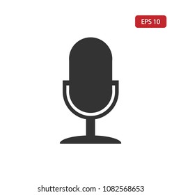 Microphone icon.Speaker vector.Sound sign isolated on white background. Simple illustration for web and mobile platforms.