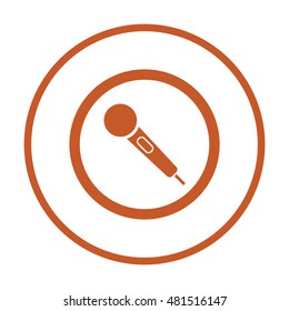 Microphone  icon,vector. Flat design.