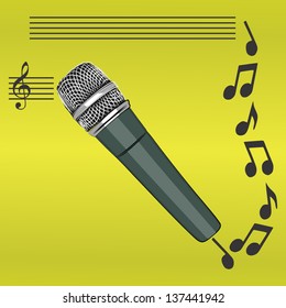 microphone, illustration