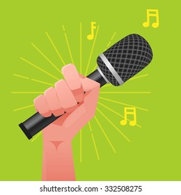 Microphone illustration