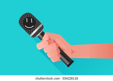 Microphone illustration