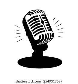 Microphone - Illustration Icons. Podcast Icon. Podcast web icon. Linear icon collection. Podcast outline icons collection. Editable stroke. Vector illustration.