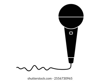 microphone illustration on white background
