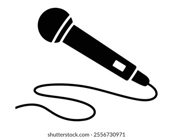 microphone illustration on white background