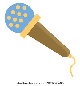 Microphone illustration vector on white background 
