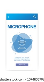 MICROPHONE INFOGRAPHIC CONCEPT