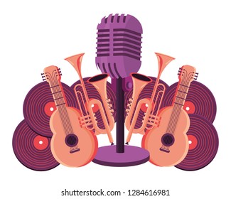 microphone and instruments