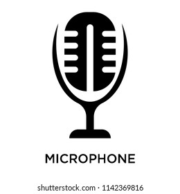 Microphone interface icon vector isolated on white background for your web and mobile app design, Microphone interface logo concept