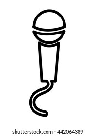 microphone isolated icon design
