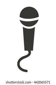 microphone isolated icon design