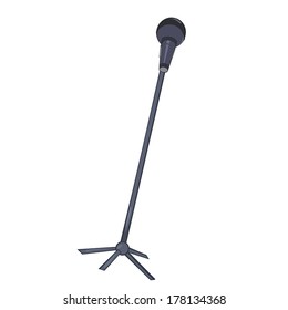 microphone isolated illustration on white background
