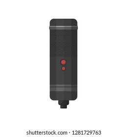 Microphone isolated on white background, icon