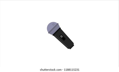Microphone isolated vector illustration