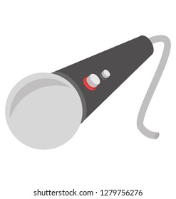 Microphone isometric design icon
