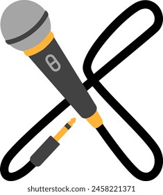 Microphone Letter Alphabet Vector Element