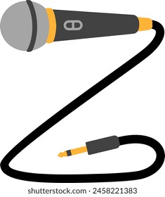 Microphone Letter Alphabet Vector Element