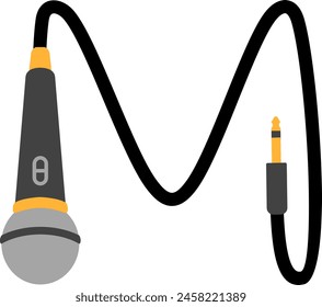 Microphone Letter Alphabet Vector Element