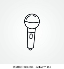 Microphone line icon. Microphone line icon.