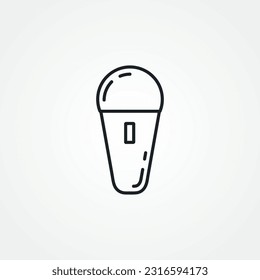 Microphone line icon. Microphone line icon.