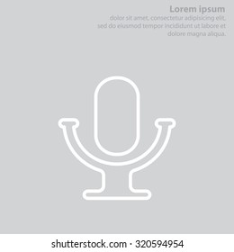 microphone line icon