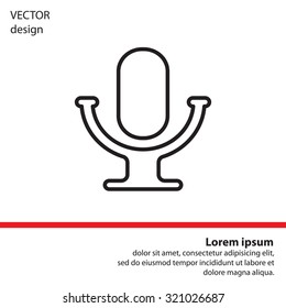 microphone line icon