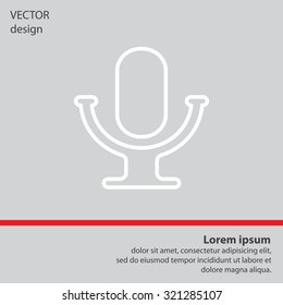 microphone line icon