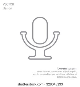 microphone line icon