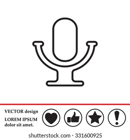 microphone line icon