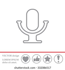microphone line icon