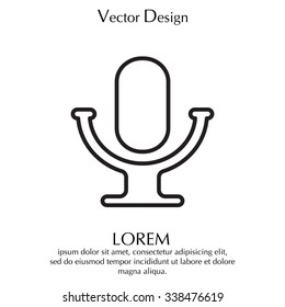 microphone line icon