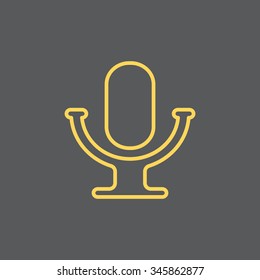 microphone line icon