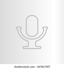 microphone line icon