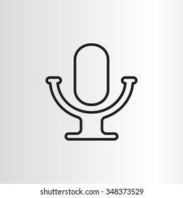 microphone line icon
