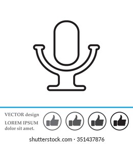 microphone line icon