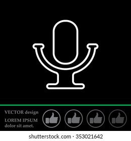 microphone line icon